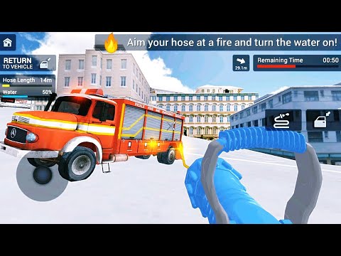 Fire Truck Driving Simulator 🚒 Real Emergency Services Android GamePlay