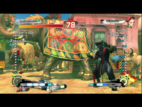 Ludopro84 [Dhalsim] Vs Kaien471 [Cammy] SSF4 AE Online Ranked Matches - PSN