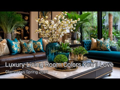 Glamorous Spring 2025: Luxury Living Room Color Palette You’ll Instantly Fall in Love With