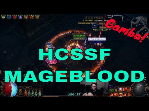 HCSSF Full Mageblood Gamba Through Harvest - Final Divination Card [PoE 3.18 Sentinel]