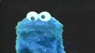 cookie monster  a skull full of maggots