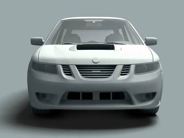Saab 3d model