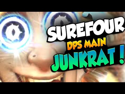 SUREFOUR JUNKRAT VS LINKZR AND REDSHELL! [ OVERWATCH SEASON 24 TOP 500 ]