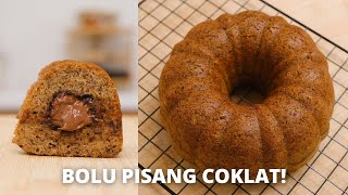 Download lagu No mixer no oven! BOLU PISANG KUKUS COKLAT! mp3