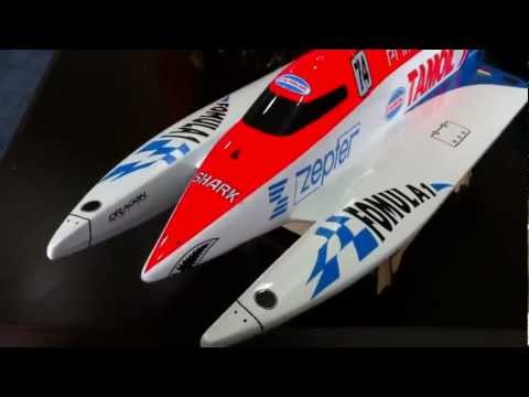 Rc brushless electric F1 Formula 1 Powerboat TAMOIL tunnel hull