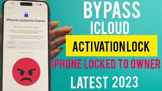 iPhone locked to owner how to unlock WITHOUT computer (iCloud bypass)2023