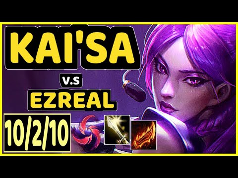 LUGER (KAI'SA) vs EZREAL - 10/2/10 KDA BOTTOM ADC CHALLENGER GAMEPLAY - EUW
