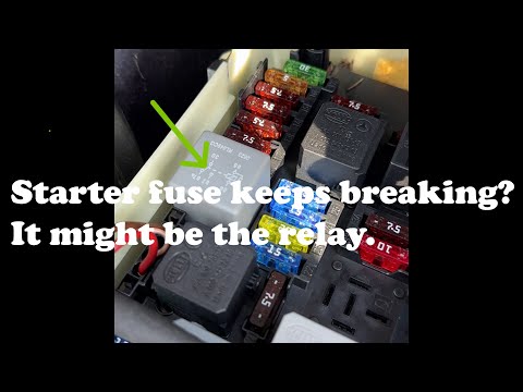Mercedes Starter Relay keeps breaking new aftermarket relay installed.