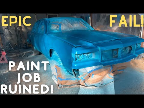 1989 Box Chevy Build Ep.18 Paint Job Ruined! Air Compressor Quit While Spraying!