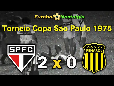 São Paulo 2 x 0 Peñarol-URU - 01-02-1975 ( Torneio Copa São Paulo )