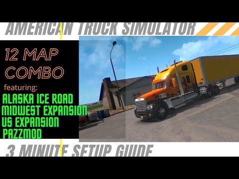 ATS 1.38 and Idaho DLC 12 Maps Combo - 3 minute setup guide