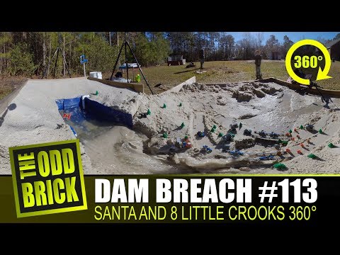 LEGO Dam Breach #113 - Santa and 8 Little Crooks in 360°
