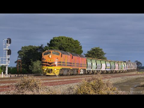 4AK1 Genesee & Wyoming Australia (GWA) Grain Train - PoathTV Australian Railways