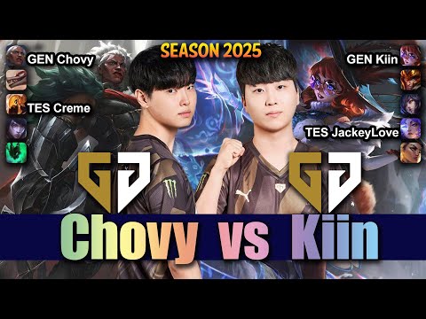 GEN Chovy vs GEN Kiin - Chovy AMBESSA vs Kiin AURORA Top - Patch 25.18 KR Ranked | lolrec