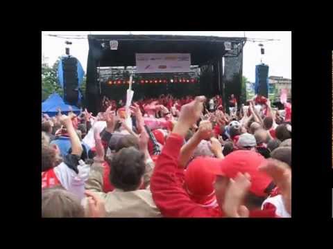 SLAVIA PRAHA - MISTR LIGY 2008/09 - mistrovské oslavy na zápase SLAVIA - Liberec