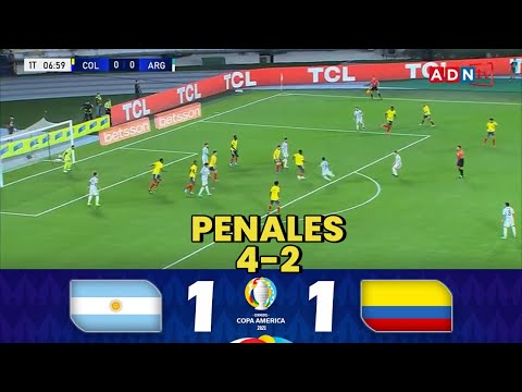 Argentina 1(3) VS 1(2) Colombia PENALES + RESUMEN COMPLETO HIGHLIGHTS - Semifinal - Copa América