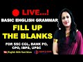 Fill Up The Blanks Fill In The Blanks Basic English Grammar For SSC Bank Hindi Part 8