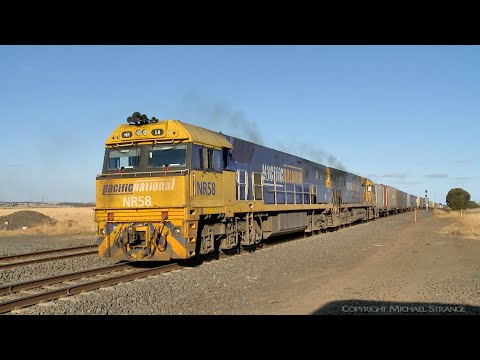 4MA5 Pacific National Container Train (21/1/2019) - PoathTV Australian Railways