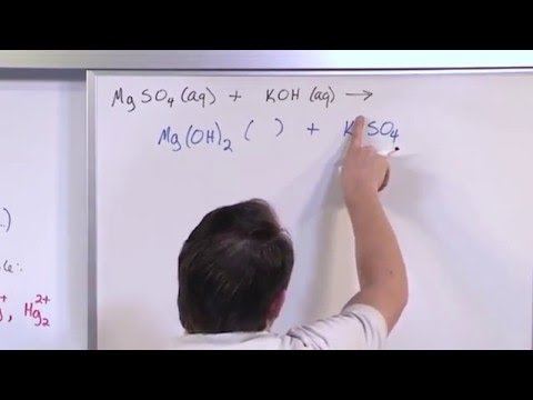 Lesson 16 - Precipitation Reactions And Net Ionic Equations, Part 2