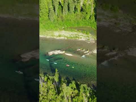 Paddle paddle paddle your kayak gently down the stream | Drone footage #drone