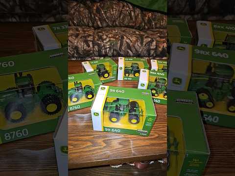 Ertl 1/64 John Deere tractors. #diecast #ertl #johndeere #addiction #hobby #collection #toys #toy