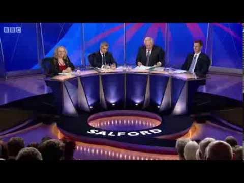 Question Time in Salford - Dimbleby Explains Why There's Only 3 Guests!   21/11/2013