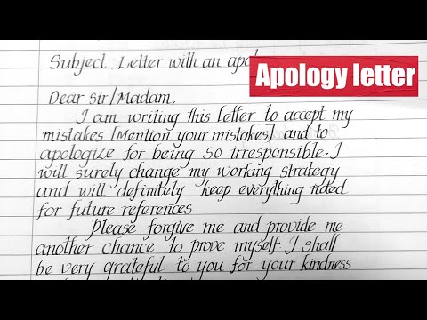 Apology Letter for mistake ||  Apology Letter to company || How to write apology letter