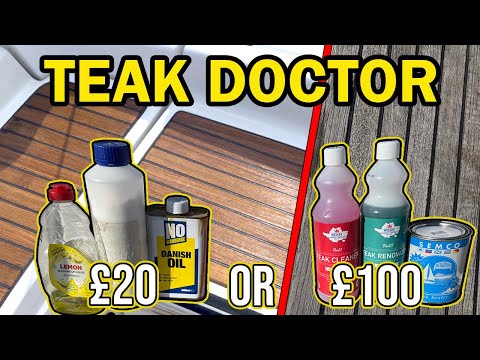 Teak Deck Cleaning. Renovation, Care & Transformation Using Wessex & Semco On Beneteau Jeanneau