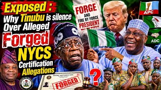 🚨 EXPOSED 😳 Why Is Tinubu Silent Over Alleged Forged NYSC Certification Allegations? #tinubu #apc 
