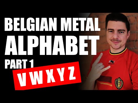 Belgian Metal Alphabet - Part 1 VWXYZ
