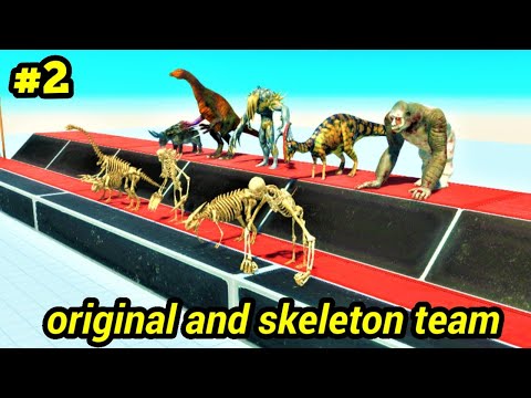 Part 2 ORIGINAL AND SKELETON TEAM VS UNITS ARBS Animal revolt battle simulator