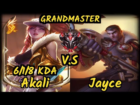 C9 Licorice (AKALI) vs JAYCE - 6/1/8 KDA TOP GAMEPLAY - NA Ranked GRANDMASTER