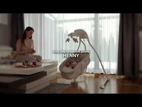 Bērnu Šūpuļkrēsls-šūpoles Lionelo HENNY Beige