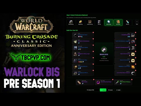 Ultimate Warlock PvP Pre-Season 1 BiS Guide 🟣 Updated TBC Anniversary