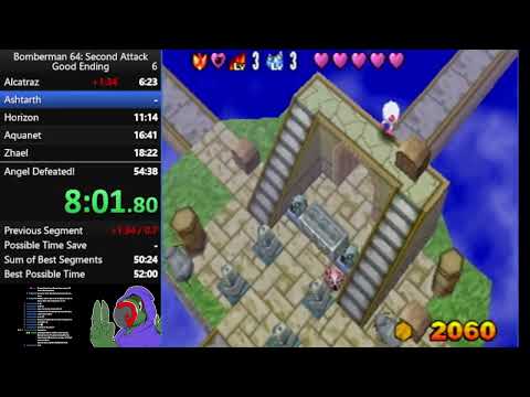 Bomberman 64 TSA Good Ending Speedrun in 52:52