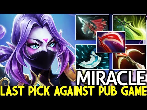 MIRACLE [Templar Assassin] When Pro Last Pick Destroy Pub Game 7.23 Dota 2