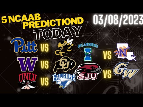 5 ncaab picks today 03/08/23 college basketball picks ncaab betting picks cbb betting picks cbb dfs