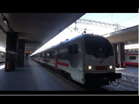 Intercity 555 con Carrozza Pilota UIC-Z1 in testa, in partenza da Roma Termini!
