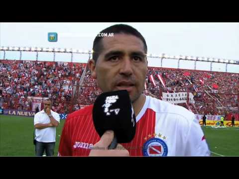 Riquelme: "Estamos a mano". Argentinos 1 - Douglas 1. Fecha 22. B Nacional. FPT