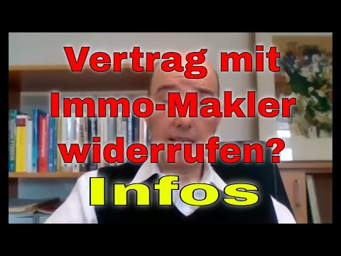 Widerruf von Immobilienmaklerverträgen - Fristen, Chancen, Risiken, Wertersatz