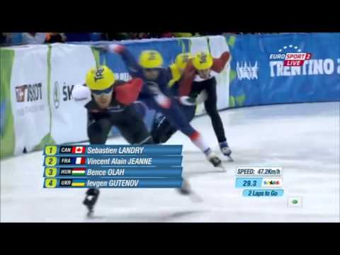 GUTENOV, OLAH, JEANNE, LANDRY 500m Preliminaries 9 26th Winter Universiade, Trentino, 2013 Men's