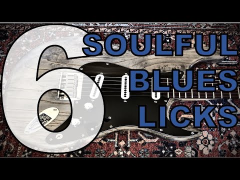 6 Great sounding BLUES LICKS! 5 are EASY and one will stretch your fingers (and mine also)