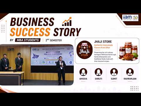 From Bihar to Boardrooms | A Presentation on "Jhaji Store" by MBA Students.