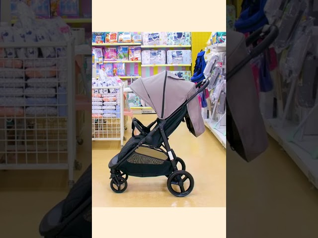 Коляска FORBABY прогулочная глубокий капор и чехол для ног серая 10,6кг - видео