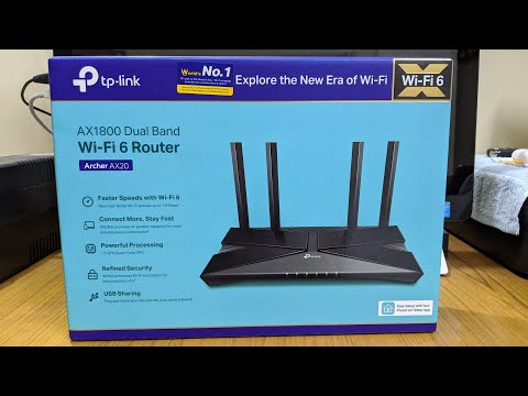 TP Link Archer AX20 WiFi Router Part 1 Unboxing