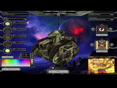 Warhammer 40000 Dawn of War: Unification Mod - Steel Legion Leman Russ-Class Exterminator Tank