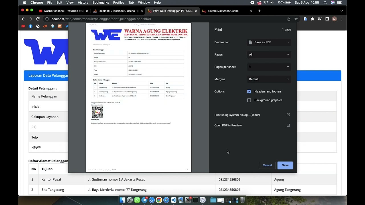 Review : Applikasi berbasis web Surat Jalan , Invoice, Penawaran Sidoku php mysqli