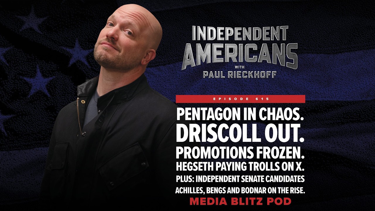 Pentagon in chaos. Driscoll quits Hegseth. Promotions frozen. Trolls on the payroll. Media Blitz Pod