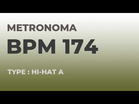 메트로놈 | BPM 174 | Metronome | Type : Hi-Hat A