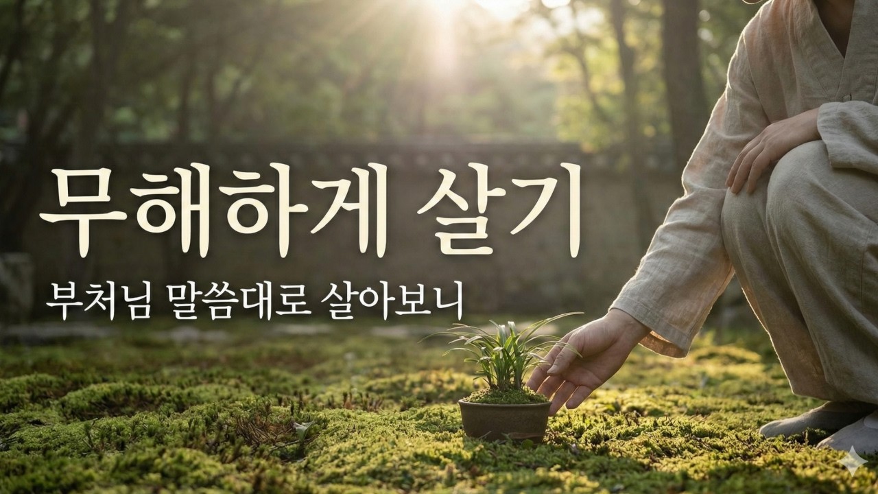 무해하게 살기 | 부처님 말씀대로 살아보니